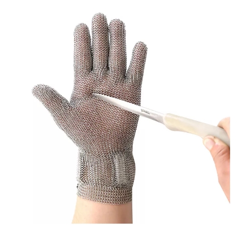 Paslanmaz Çelik Hasır Güvenlik Eldivenleri