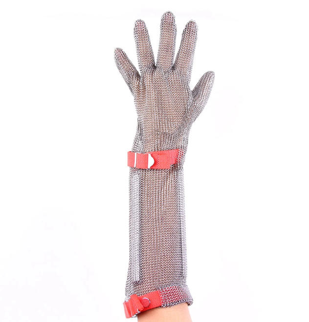 Mali&euml;nhandschoen met lange manchetten te koop